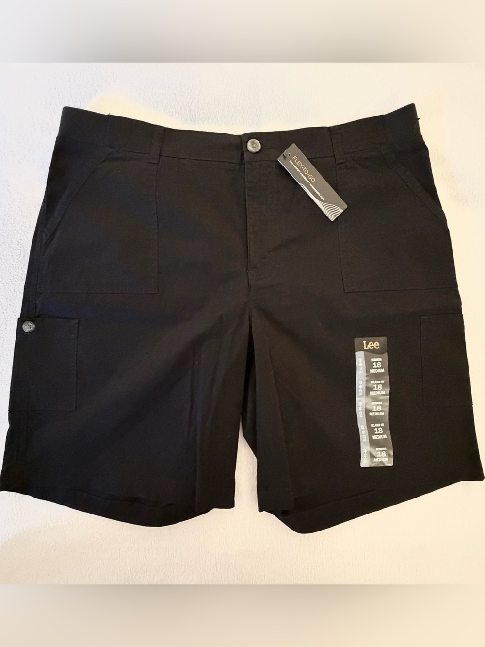 Lee Black Bermuda Relaxed Fit Shorts